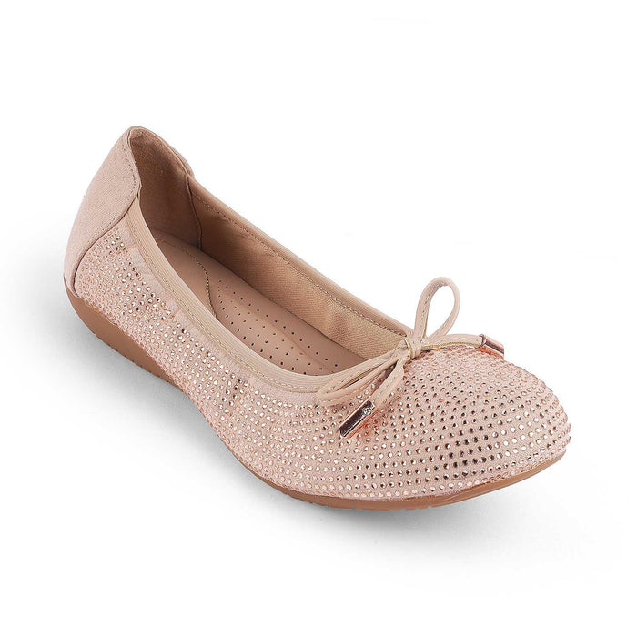 Todiam Pink Women's Round Shape Ballerinas Tresmode