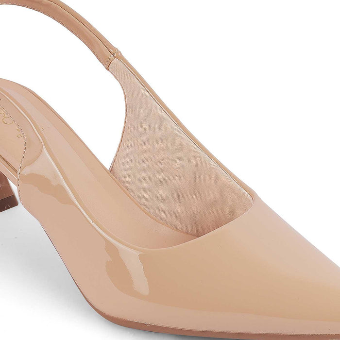 Tokyo Beige Women's Dress Kitten Heel Pumps Tresmode