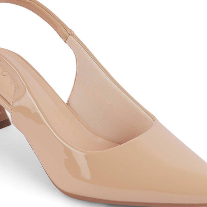 Tokyo Beige Women's Dress Kitten Heel Pumps Tresmode