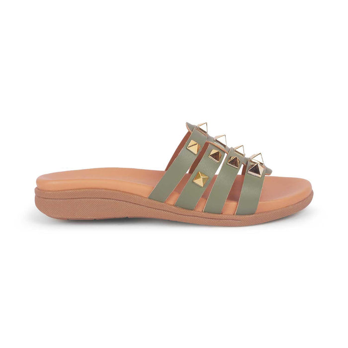 Tonrow Green Women's Flats Tresmode