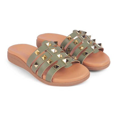 Tonrow Green Women's Fashion-forward Flats Tresmode