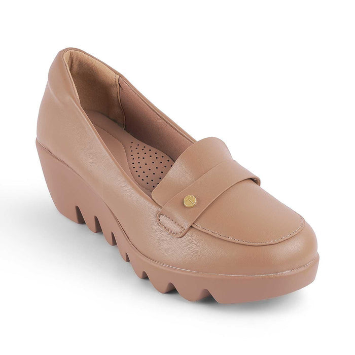 Towes Taupe Women's 2-inch Wedge Heel Sandals Tresmode