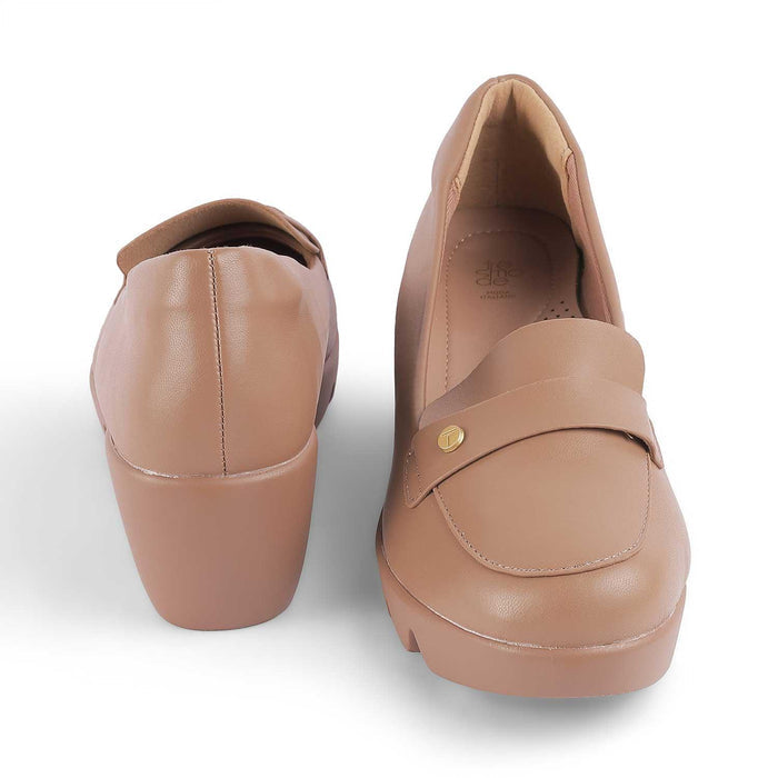 Towes Taupe Women's Vegan-friendly Wedge Sandals Tresmode