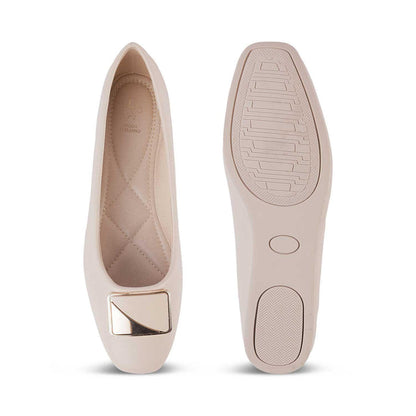 Treci White Women's Premium Ballerinas Tresmode