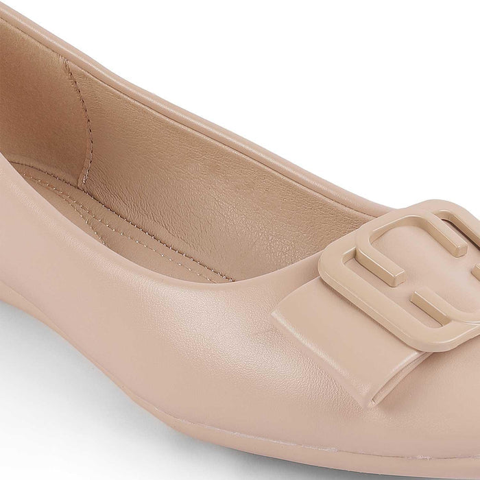 Tregamo Beige Women's Casual Ballerinas Tresmode