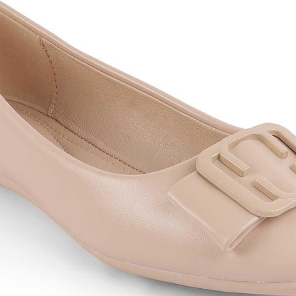 Tregamo Beige Women's Casual Ballerinas Tresmode