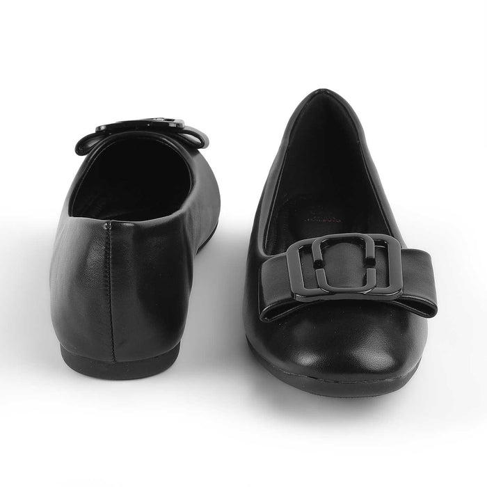 Tregamo Black Women's Comfortable Ballerinas Tresmode