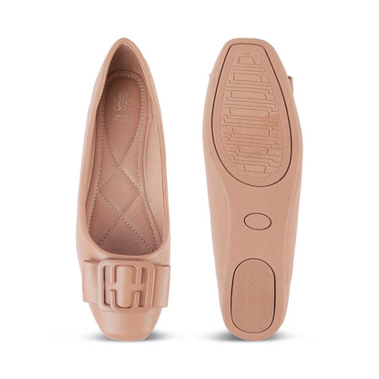 Tregamo Tan Women's Everyday Wear Ballerinas Tresmode