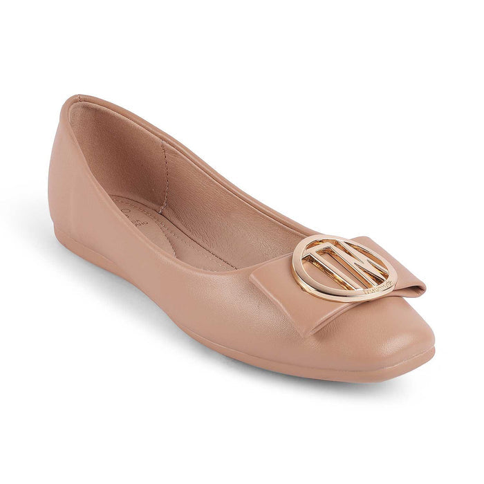 Trego Tan Women's Vegan-Friendly Ballerinas Tresmode