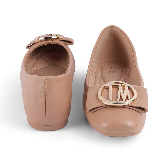 Trego Tan Women's Comfortable and Stylish Ballerinas Tresmode