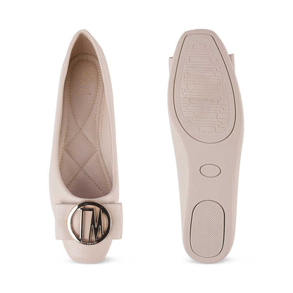 Trego White Women's Chic Ballerinas Tresmode