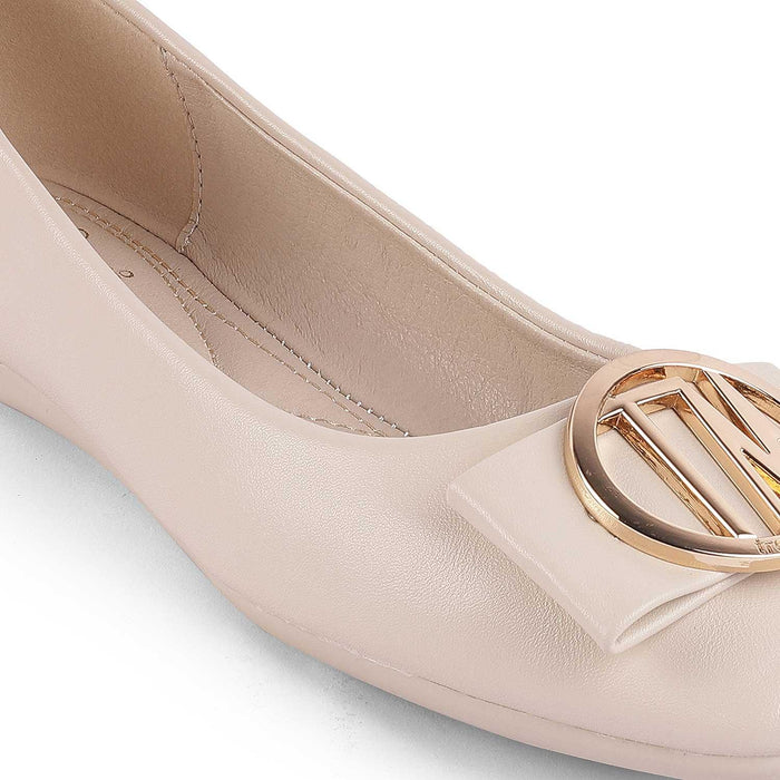 Trego White Women's Dress Ballerinas Tresmode