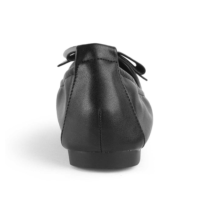 Treiu Black Women's Almond Shape Ballerinas Tresmode