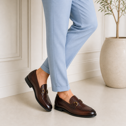 Tresmode Tremso Cognac Men's Leather Loafers