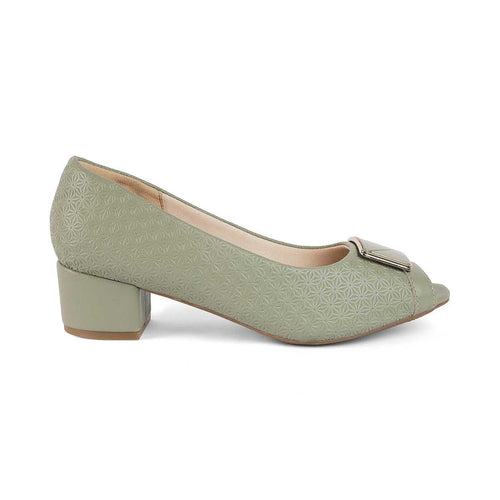 Treroy Green Women's Peep Toe Sandals Tresmode