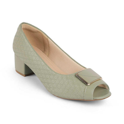 Treroy Green Women's 2-inch Peep Toe Sandals Tresmode