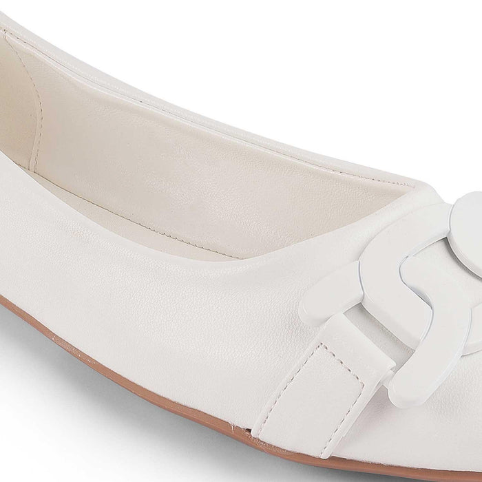 Tresx White Women's Dress Ballerinas Tresmode