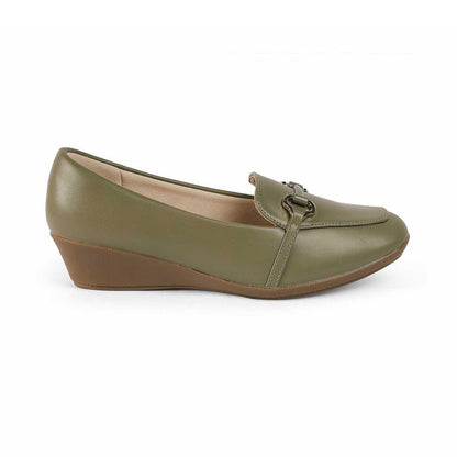 Trevy Green Women's Chunky Sole Loafers Tresmode Tresmode