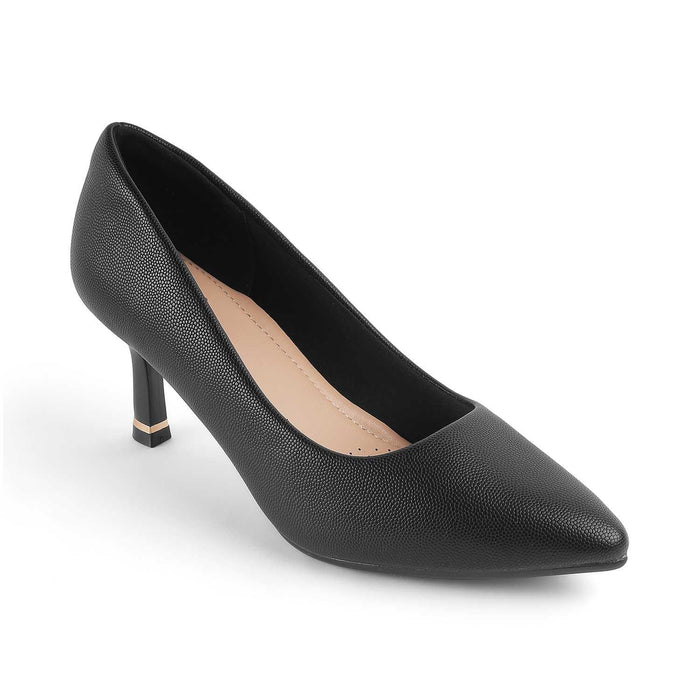 Triango Black Women's 3-inch Pumps Tresmode