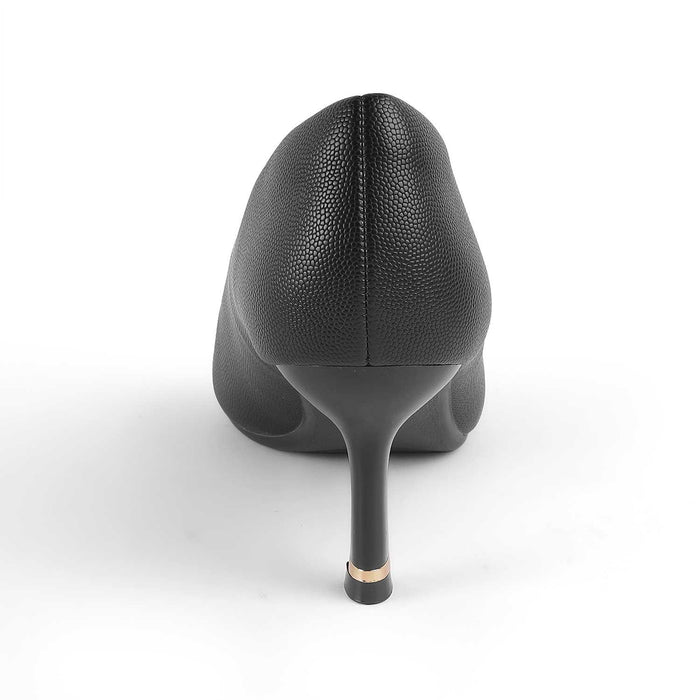 Triango Black Women's Almond Shape Pumps Tresmode