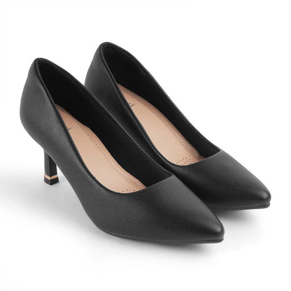 Triango Black Women's TPR Sole Pumps Tresmode