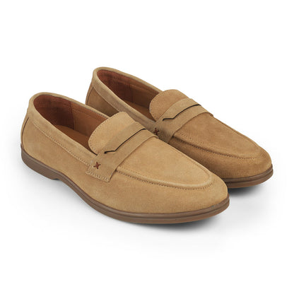 Men's Suede Leather Loafers Tresmode