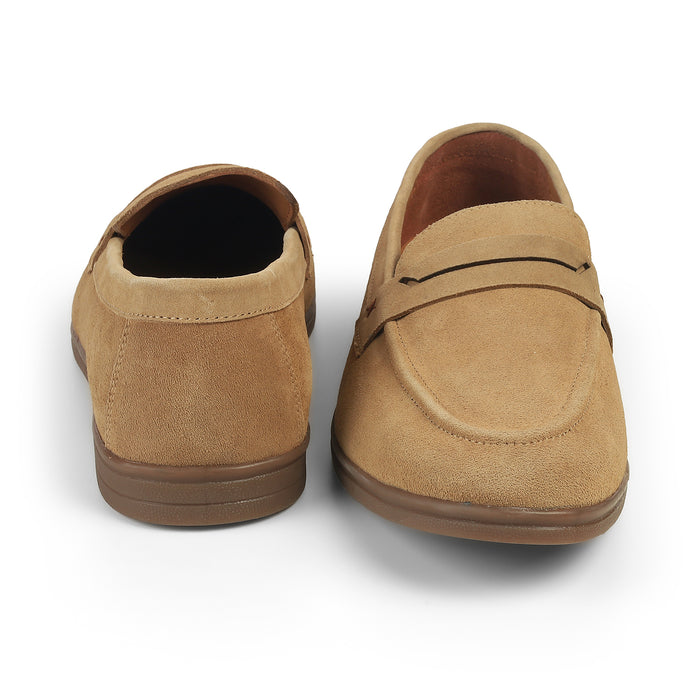 Men's Round Toe-shape Leather Loafers Tresmode