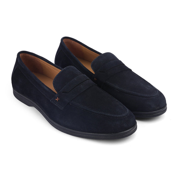 Men's Suede Leather Loafers Tresmode