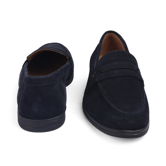 Men's Round Toe-shape Leather Loafers Tresmode