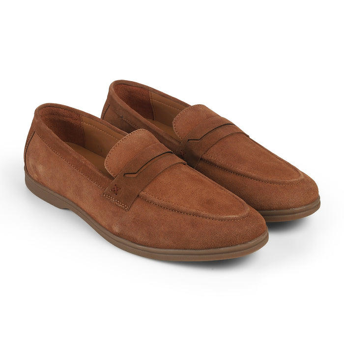 Men's Suede Leather Loafers Tresmode