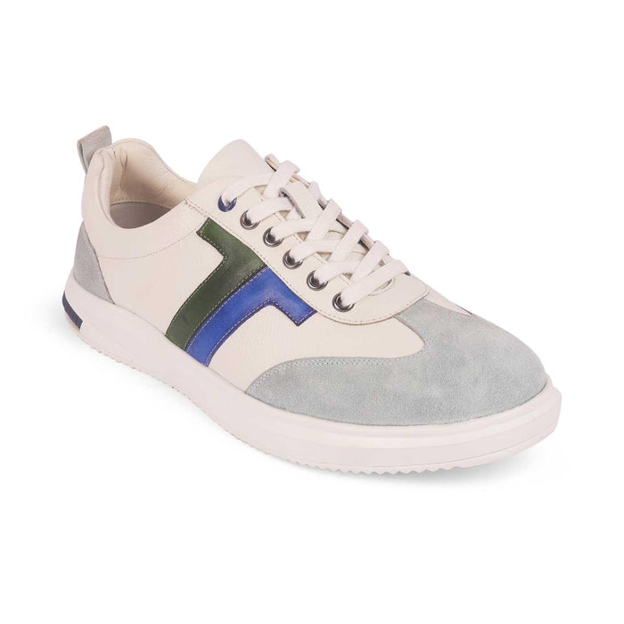 Vorsa White Men's Round Shape Sneakers Tresmode