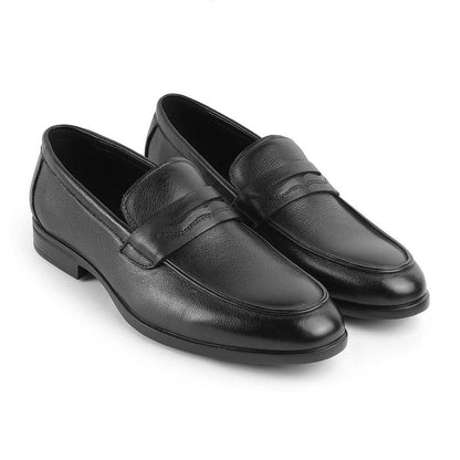 Yesi Tan Men's TPR Sole Leather Penny Loafers Tresmode