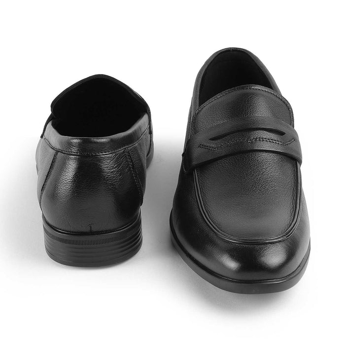 Yesi Tan Men's Timeless Leather Penny Loafers Tresmode