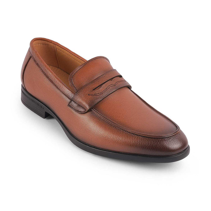 Yesi Black Men's Round Shape Loafers Tresmode