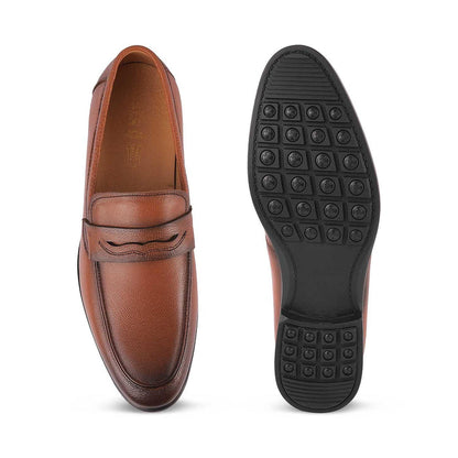 Yesi Black Men's Must-have Leather Penny Loafers Tresmode