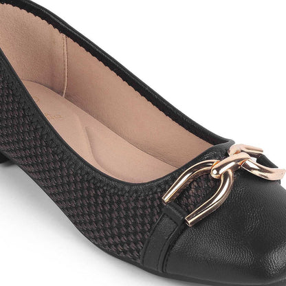 Yolky Black Dress Ballerinas For Women Tresmode