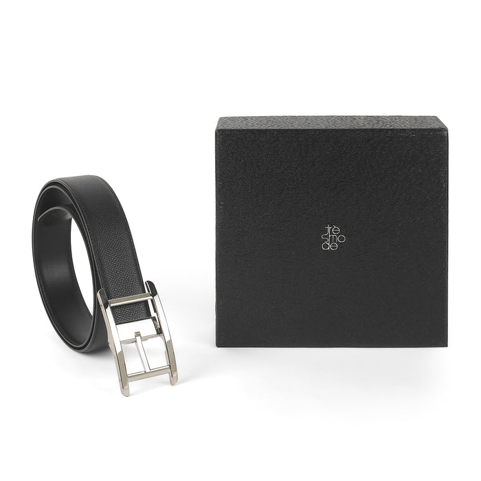 Tresmode Yor Black Men's Leather Belt