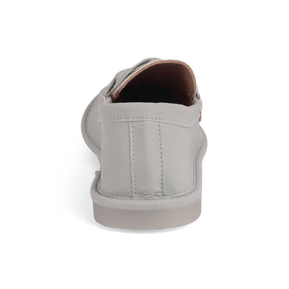 Yorko Grey Women's Square Shape Loafers Tresmode
