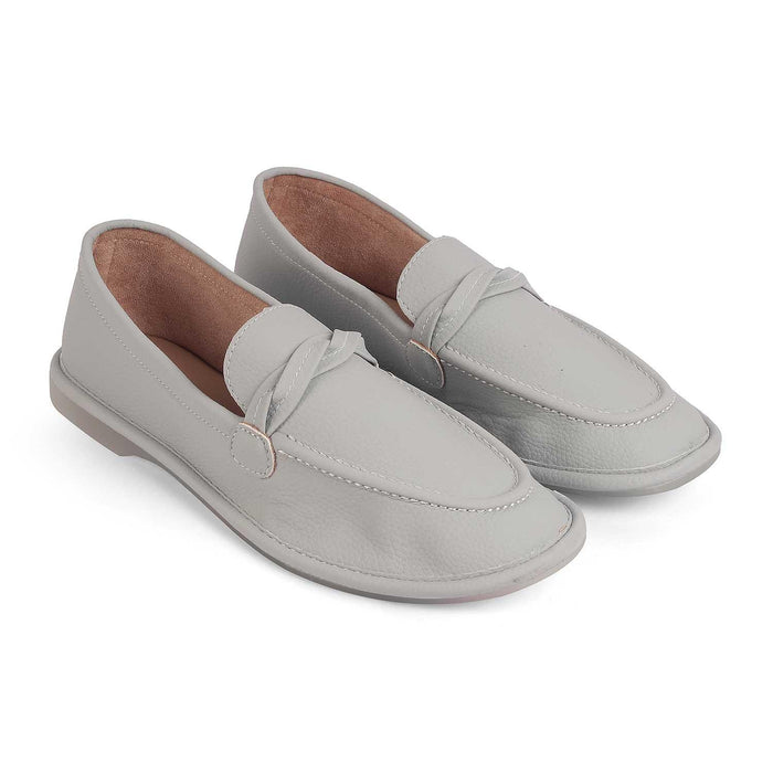 Yorko Grey Women's Vegan-Friendly Loafers Tresmode