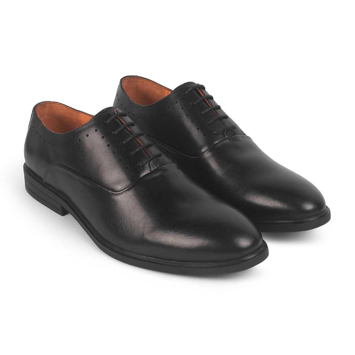 Yovy Black Men's TPR Sole Lace Ups Tresmode