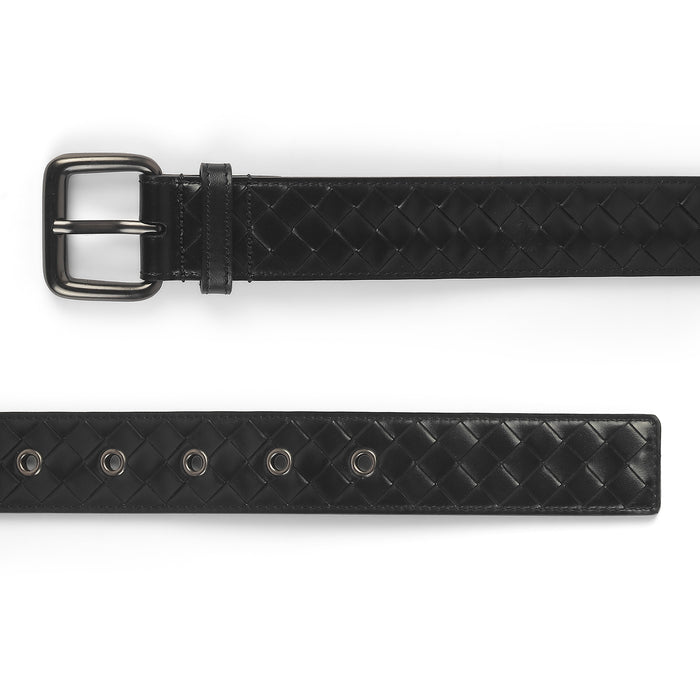Tresmode Zeg Black Men's Leather Belt