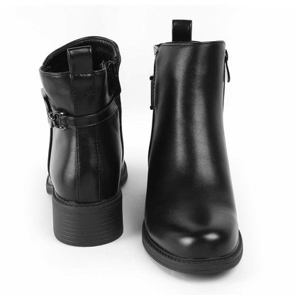 Zurich Black Women's Premium Ankle-length Boots Tresmode